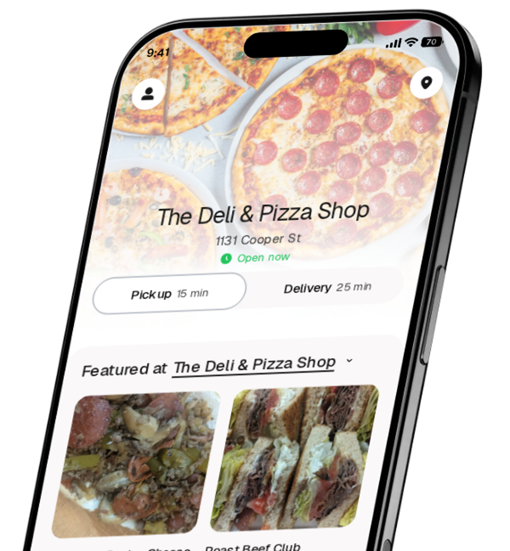 The Deli & Pizza Shop app preview