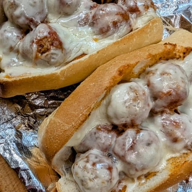 Meatball Parmesan Sub (Small).