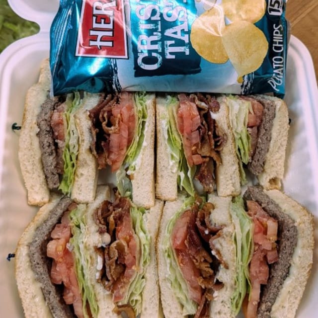 Cheeseburger Club Sandwich.