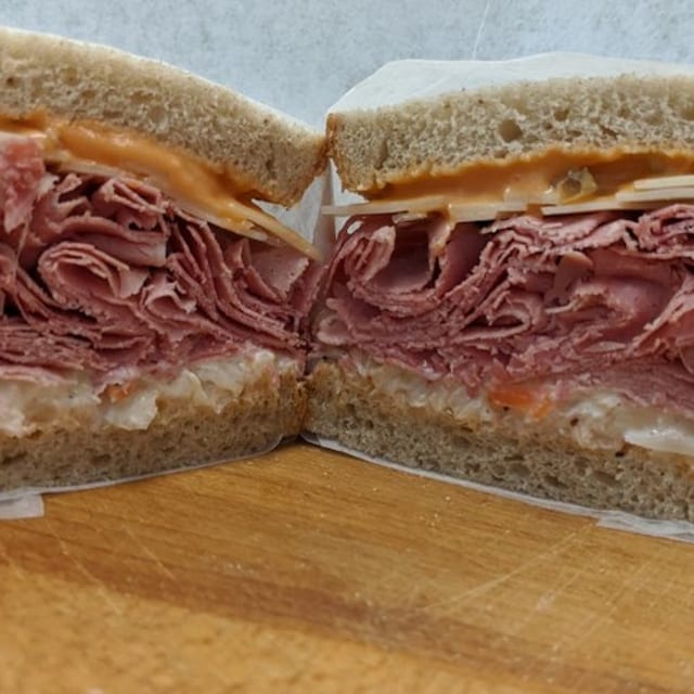 Corned Beef Special Sandwich.